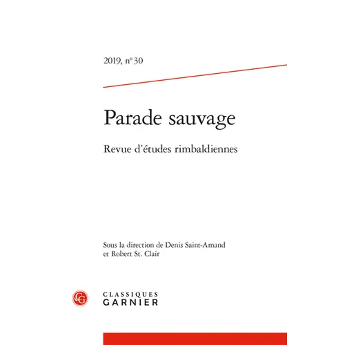 Parade Sauvage: Revue d'Etudes Rimbaldiennes