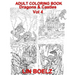 Adult coloring book Fantasy Dragons & Castles