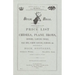 Buck Brothers Price List of Chisels, Plane Irons, Gouges, Carving Tools, Nail Sets, Screw Drivers, Handles, & c.