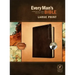 Every Man's Bible Nlt, Large Print, Deluxe Explorer Edition (Leatherlike, Rustic Brown, Indexed)