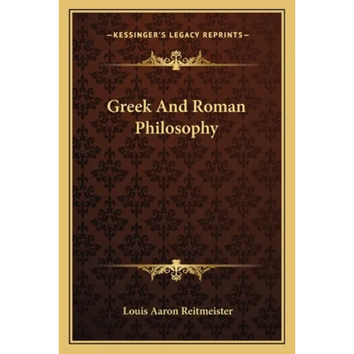 Greek And Roman Philosophy