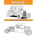 Hot Rods: Adult Coloring Book