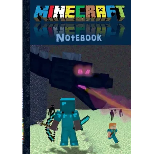 Minecraft Notebook 'Ender Dragon' (quad paper): unofficial minecraft book (taking notes, for mathematics, school, primary, pupils, comments, squared p