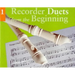 Recorder Duets from the Beginning - Book 1