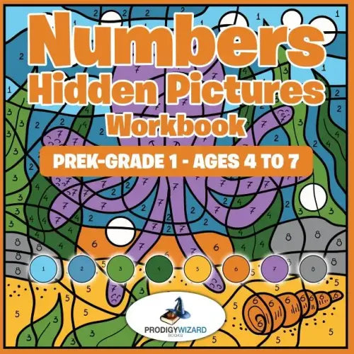 Numbers Hidden Pictures Workbook Prek-Grade 1 - Ages 4 to 7