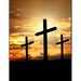 The Cross Christian Inspirational Notebook: 100 Pages 8.5" X 11" Wide Ruled Line Paper