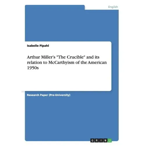 Arthur Miller's "The Crucible" and its relation to McCarthyism of the American 1950s