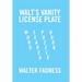 Walt's Vanity License Plate: Word Search Puzzle Book