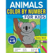Animals Color by Number for Kids: Coloring Activity for Ages 4 - 8