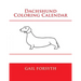 Dachshund Coloring Calendar