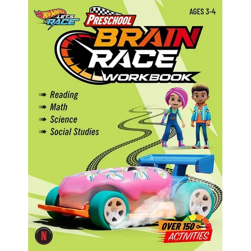 Hot Wheels Brain Race Preschool Workbook