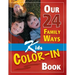 Our 24 Family Ways: Kids Color-In Book