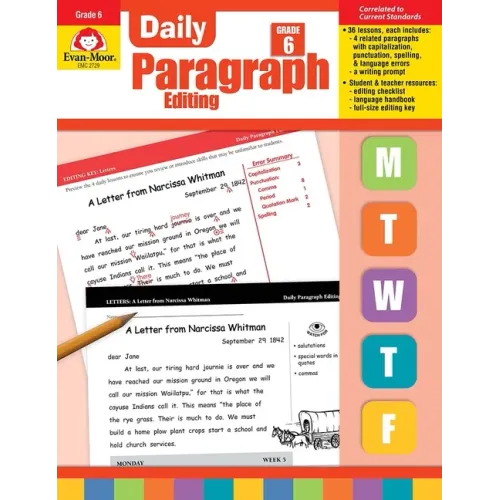 Daily Paragraph Editing, Grade 6 Teacher Edition