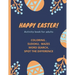Happy Easter!- Activity Book for Adults: coloring, sudoku, mazes, word search, spot the difference