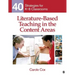 Literature-Based Teaching in the Content Areas: 40 Strategies for K-8 Classrooms