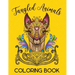 Tangled Animals Coloring Book: Relaxation and Stress-Relieving Animals Coloring Book With Fancy Tangled Designs - Deer, Cat, Lion, Bear, Butterfly, F
