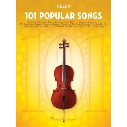 101 Popular Songs for Cello