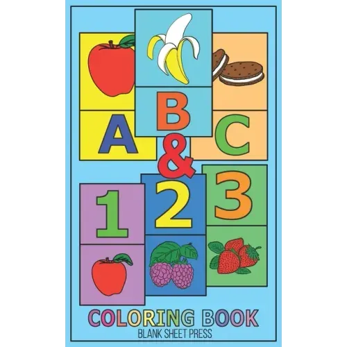 ABC & 123: (On-The-Go) Coloring And Activity Book For Kids and Toddlers