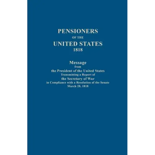 Pensioners of the United States, 1818
