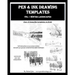 Pen and Ink Drawing Templates: vol. 1 Winter Landscapes