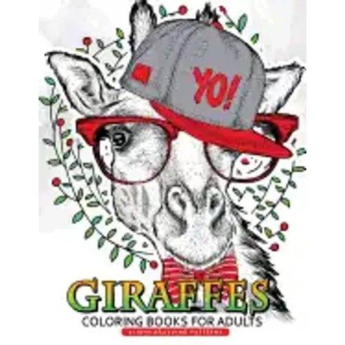 Giraffe Coloring Books for Adults: Relaxing Coloring Book For Grownups