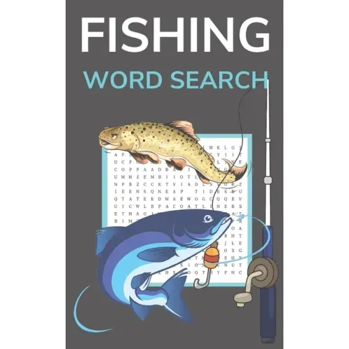 Fishing Word Search: Puzzle Book for Adults 5x8 Inches Pocket Size