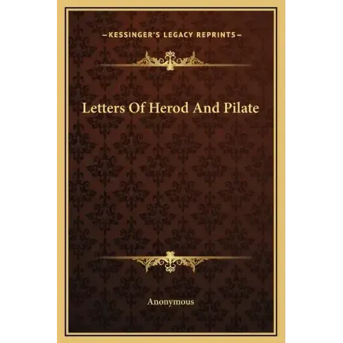 Letters of Herod and Pilate