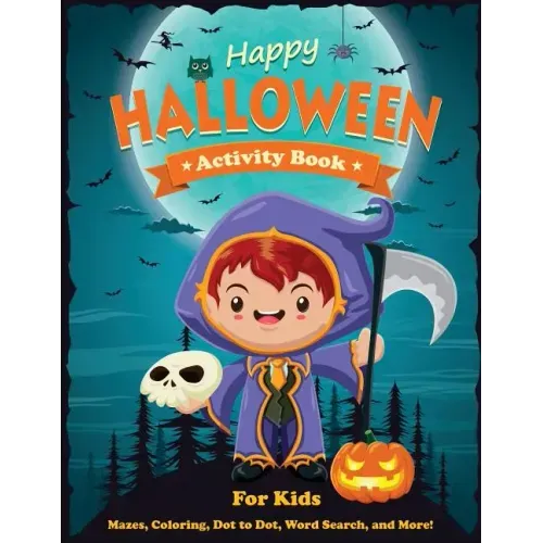 Happy Halloween Activity Book for Kids