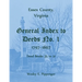 Essex County, Virginia General Index to Deeds No. 1, 1797-1867, Deed Books 35 to 51