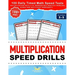 Multiplication Speed Drills: 100 Daily Timed Math Speed Tests, Multiplication Facts 0-12, Reproducible Practice Problems, Double and Multi-Digit Works