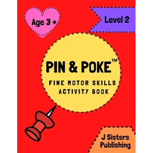 Pin & Poke Fine Motor Skills Activity Book Level 2: For Toddlers and Kids Ages 3+ with Shapes and Complex Designs Popular Activity in Montessori Class