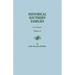 Historical Southern Families. in 23 Volumes. Volume X