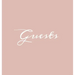 Guests Hardcover Guest Book: Blush Pink Guestbook Blank No Lines 64 Pages Keepsake Memory Book Sign In Registry for Visitors Comments Wedding Birth