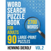 Word Search Book for Adults: 90 Large-Print English Puzzles