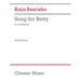 Saariaho: Song for Betty for Orchestra Study Score