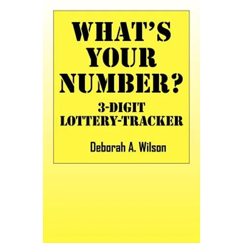 What's Your Number? 3 Digit Lottery Tracker