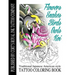 Flowers, Snakes, Birds, Owls and Koi Coloring Book: Traditional Japanese American Tattoo Coloring Book