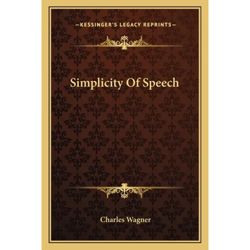Simplicity Of Speech
