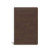 CSB Single-Column Compact Bible, Brown Leathertouch
