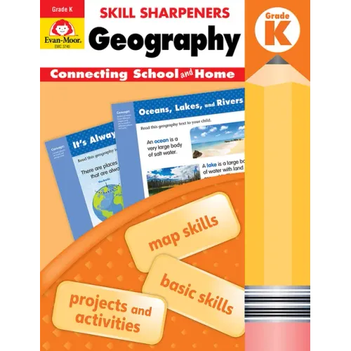 Skill Sharpeners: Geography, Kindergarten Workbook