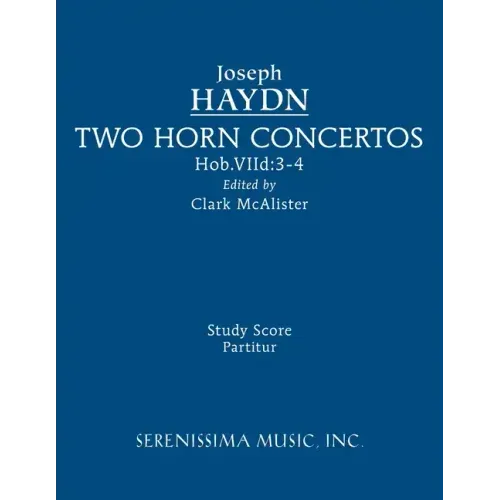 Two Horn Concertos: Study score