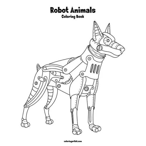 Robot Animals Coloring Book 1
