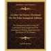 A Letter To Grover Cleveland On His False Inaugural Address: The Usurpations And Crimes Of Lawmakers And Judges And The Consequent Poverty, Ignorance