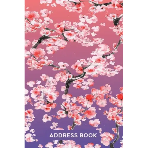 Address Book for Women: Address Organizer for Girls Women & Flower Lovers - Pink Cherry Blossom