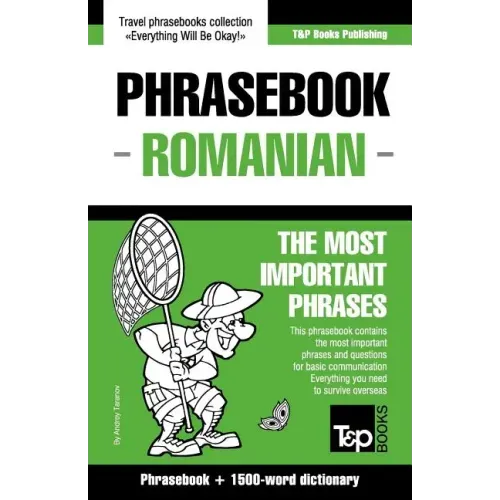 English-Romanian phrasebook and 1500-word dictionary