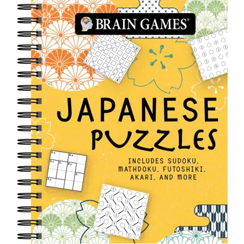 Brain Games - Japanese Puzzles: Includes Sudoku, Mathdoku, Futoshiki, Akari, and More!