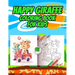 Happy Giraffe Coloring Book for kids: Cute Giraffes Play for Children Ages 3 to 10 - Coloring and Activity Book
