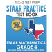 TEXAS TEST PREP STAAR Practice Test Book STAAR Mathematics Grade 4: Includes 3 Complete STAAR Math Practice Tests