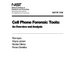 Cell Phone Foresnsic Tools: Overview and Analysis