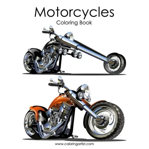 Motorcycle Coloring Book 1